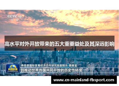 高水平对外开放带来的五大重要益处及其深远影响